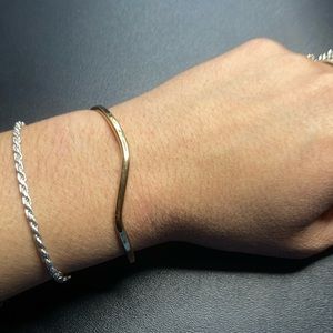 Sergio Lub Gold Tone cuff Bracelet